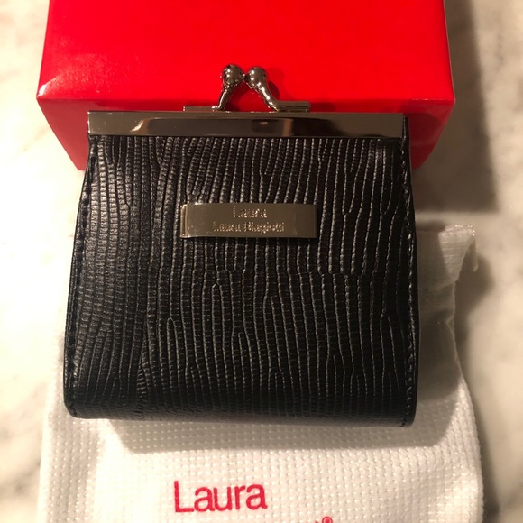 NWT! Laura Biagiatti Genuine Leather Coin Purse - Picture 4 of 9